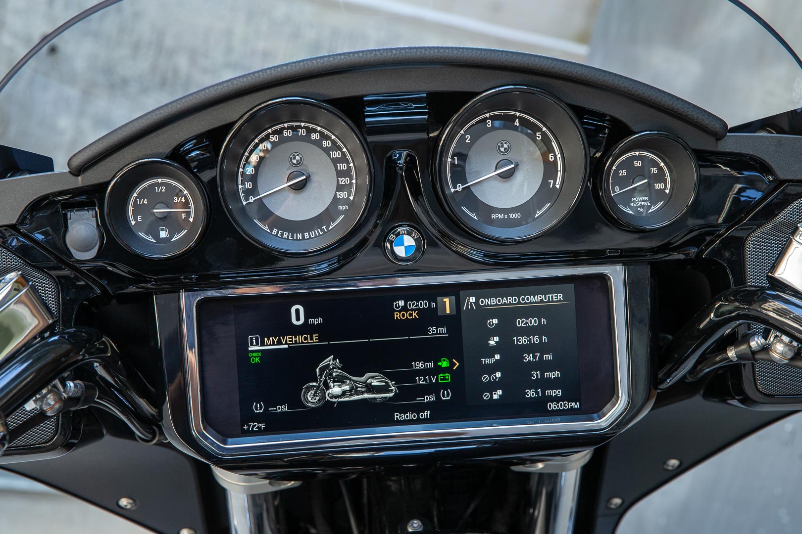 2022 BMW R 18 B Transcontinental Test Infotainment system