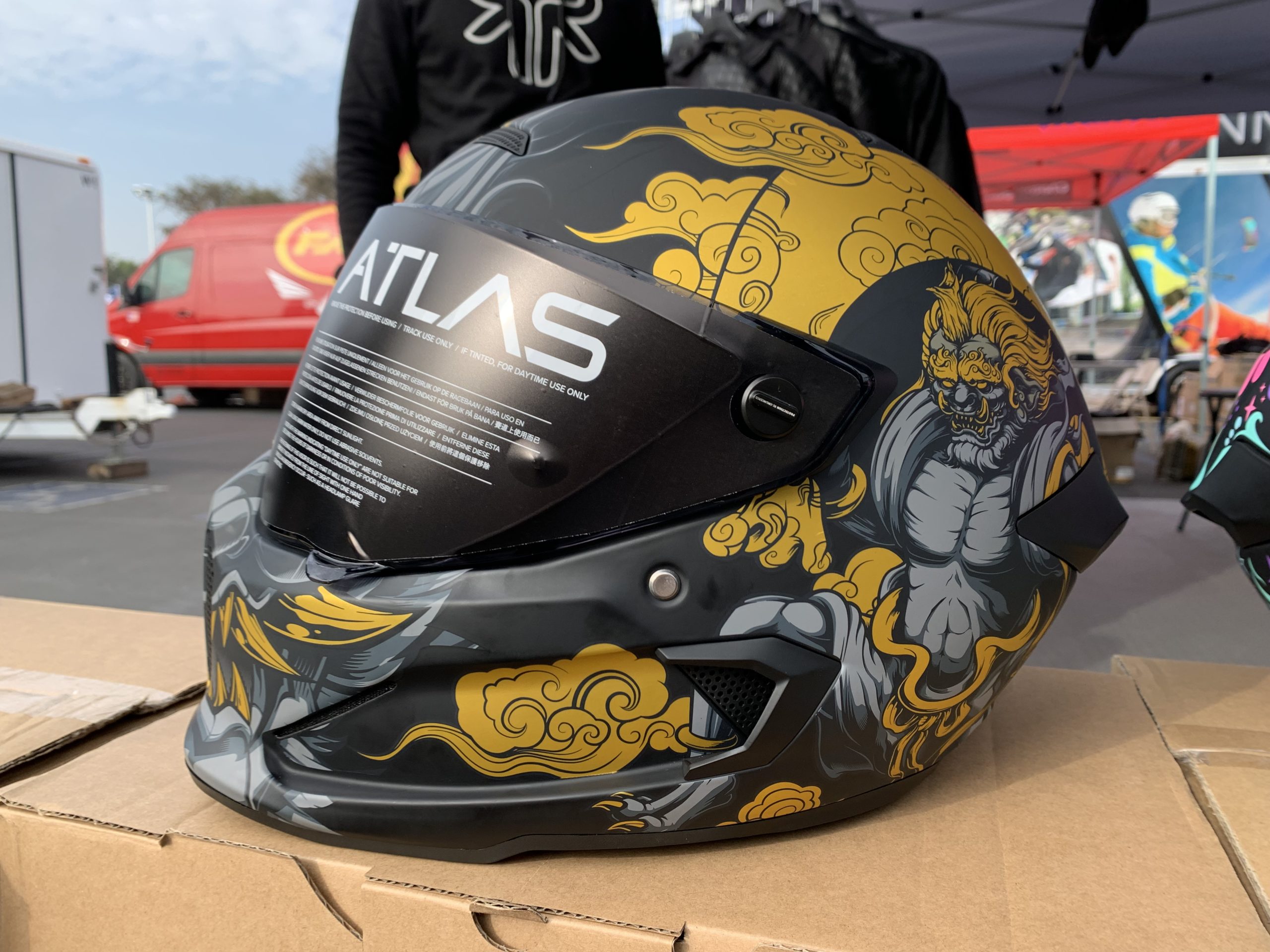 RUROC Atlas graphic helmet at IMS Outdoors 2021