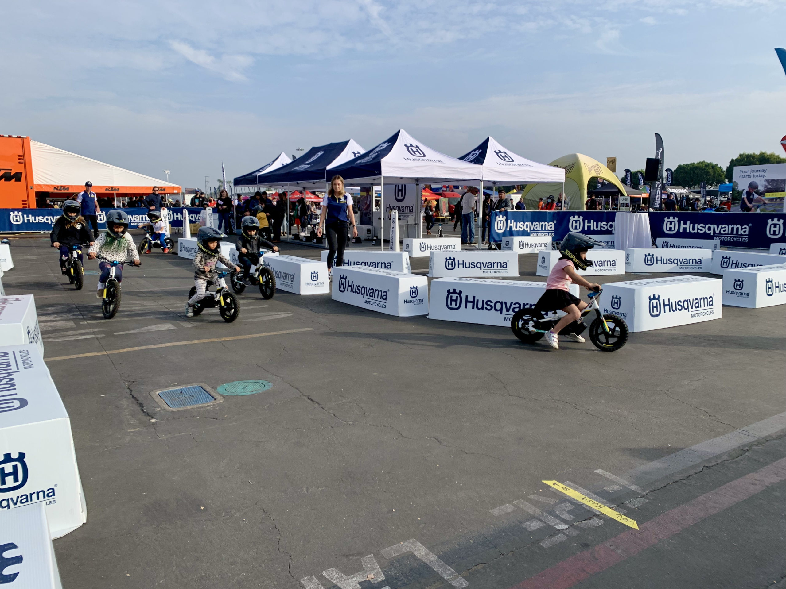 Husqvarna obstacle course at IMS 2021
